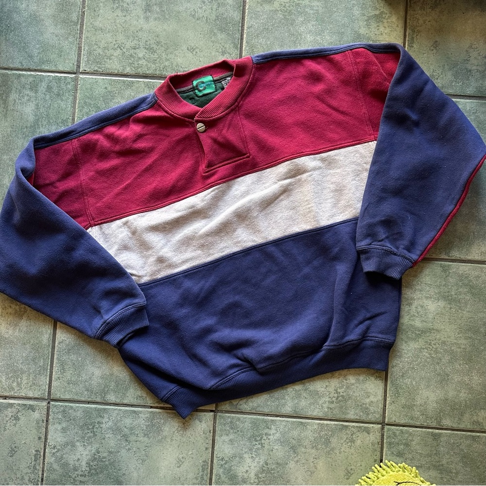 VTG 80s Retro Colorblock Men’s Sweatshirt